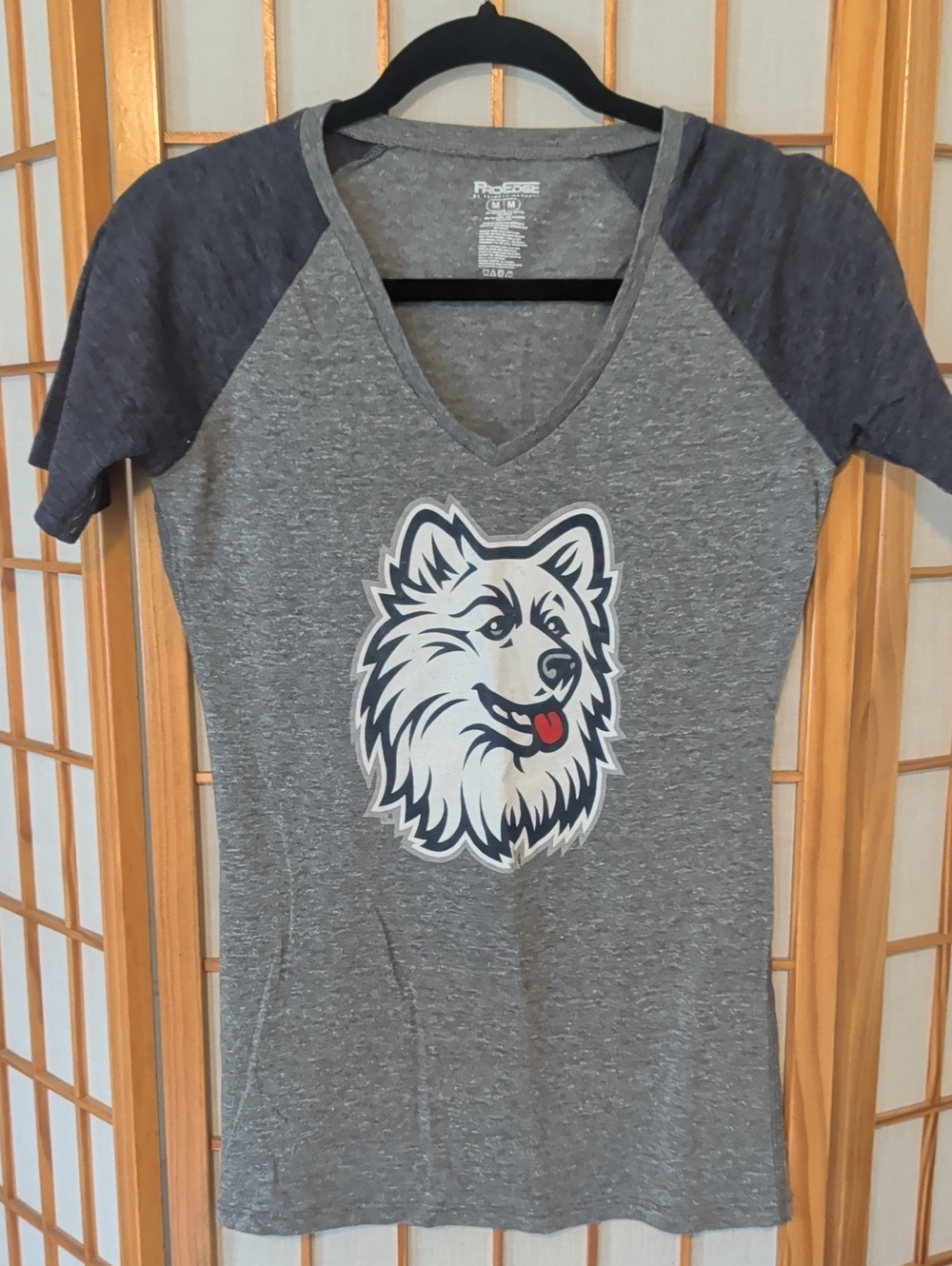 Pro Edge UConn Huskies Women's Gray Tee